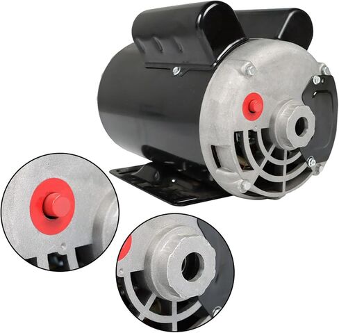 محرك كهربائي Findmall 5HP بإطار 56 هرتز 3450 دورة في الدقيقة محرك أحادي الطور محرك ضاغط الهواء 7/8 بوصة عمود 230 فولت in Saudi Arabia
