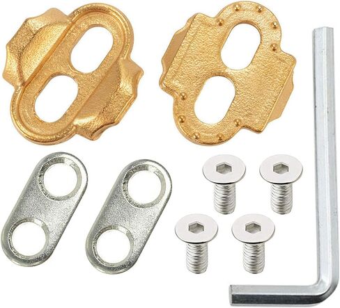 Kingsea Bike Cleats قفل دواسات ركوب الدراجات المرابط لـ Crank Brothers Eggbeater Candy Smarty Acid Mallet Pedals Bike Accessories 1 زوج (ذهبي) in Saudi Arabia
