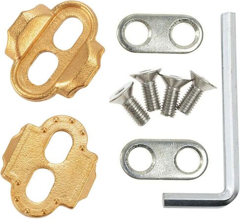 Kingsea Bike Cleats قفل دواسات ركوب الدراجات المرابط لـ Crank Brothers Eggbeater Candy Smarty Acid Mallet Pedals Bike Accessories 1 زوج (ذهبي) in Saudi Arabia