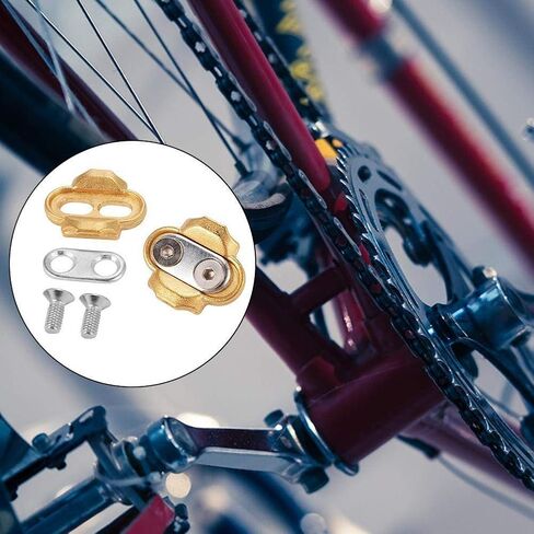 Kingsea Bike Cleats قفل دواسات ركوب الدراجات المرابط لـ Crank Brothers Eggbeater Candy Smarty Acid Mallet Pedals Bike Accessories 1 زوج (ذهبي) in Saudi Arabia
