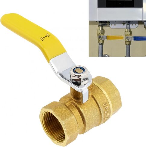 صمام كروي 3/4 بوصة من النحاس، PNXKTXO صمام إغلاق صغير خيط أنثى مع مقبض رافعة طويل، تركيب سباكة للتحكم في تدفق زيت الماء in Kuwait