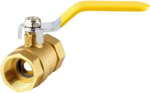 صمام كروي 3/4 بوصة من النحاس، PNXKTXO صمام إغلاق صغير خيط أنثى مع مقبض رافعة طويل، تركيب سباكة للتحكم في تدفق زيت الماء in Kuwait