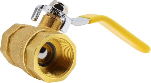 صمام كروي 3/4 بوصة من النحاس، PNXKTXO صمام إغلاق صغير خيط أنثى مع مقبض رافعة طويل، تركيب سباكة للتحكم في تدفق زيت الماء in Kuwait