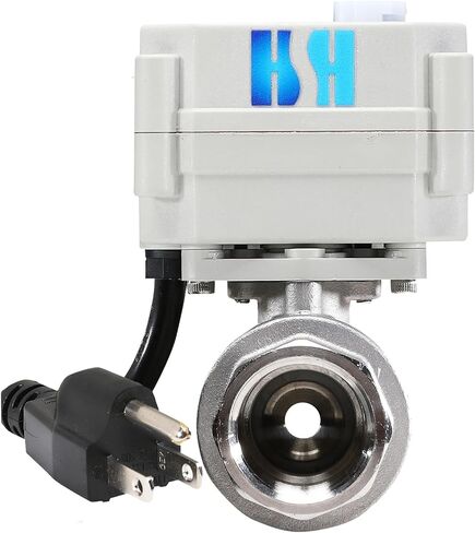 1" DN25 110-230VAC Normally Closed CF8/Stainless Steel 304 Manual Override Motorized Electrical Ball Valve With U.S. Plug in Kuwait