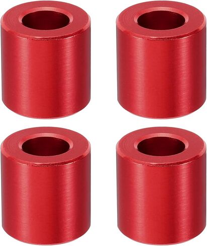 PATIKIL M10 Aluminum Spacer, 4 Pcs Metal Spacers Aluminum 10.5mm ID x 20mm OD x 2mm L Aluminum Spacer Screw Standoff Round for 2/5in or M10 Screw Bolt,Black in Saudi Arabia