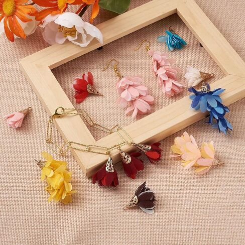 Craftdady 28Pcs 7.4 inch Polyester Tassels for Keychain Bookmark Long Tassel Charms Big Pendants for Crafts DIY Garland Jewelry Making Home Bag Decoration in Saudi Arabia