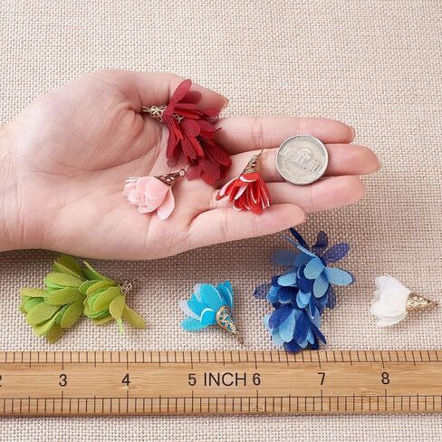 Craftdady 28Pcs 7.4 inch Polyester Tassels for Keychain Bookmark Long Tassel Charms Big Pendants for Crafts DIY Garland Jewelry Making Home Bag Decoration in Saudi Arabia