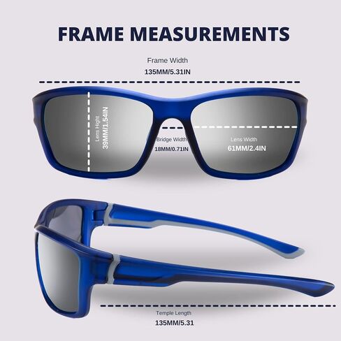BLUE CUT - Polarized Sunglasses for Men & Women UV Protection, for Fishing, Sports, & Driving in Saudi Arabia