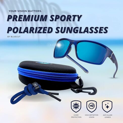 BLUE CUT - Polarized Sunglasses for Men & Women UV Protection, for Fishing, Sports, & Driving in Saudi Arabia