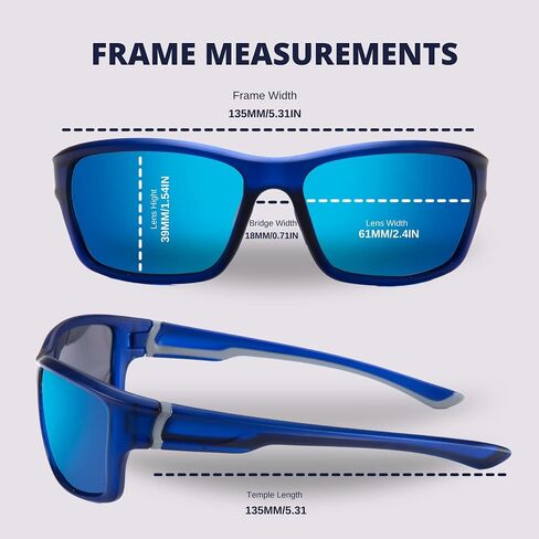BLUE CUT - Polarized Sunglasses for Men & Women UV Protection, for Fishing, Sports, & Driving in Saudi Arabia