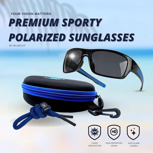 BLUE CUT - Polarized Sunglasses for Men & Women UV Protection, for Fishing, Sports, & Driving in Saudi Arabia