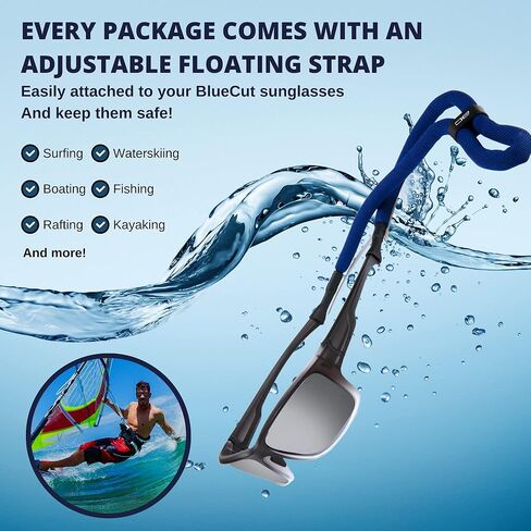 بلو كت - نظارات شمسية مستقطبة للرجال والنساء للحماية من الأشعة فوق البنفسجية، لصيد الأسماك والرياضة والقيادة in Kuwait