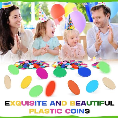 800 Pcs Plastic Poker Chips 1.45 Inch Game Chips Bulk Poker Card Game Chips 16 Colors Bingo Chips Blank Counting Chips for Adults Poker Game Counters Learning Math Counting Game Play in Saudi Arabia
