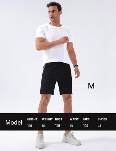 Men's Casual Drawstring Shorts Running Fitness Exercise&Gym - Beach Stretch Colored Shorts-Slim Fit Shorts in Saudi Arabia