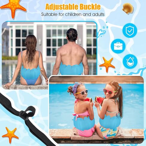 Lewtemi 2 Pcs Inflatable Swim Belt Pool Flotation Belt Portable Waist Flotation Belt for Adults Adjustable Floating Belt Swimming Training Aid Waist Belt with Buckle and Rope for Swimming in Saudi Arabia