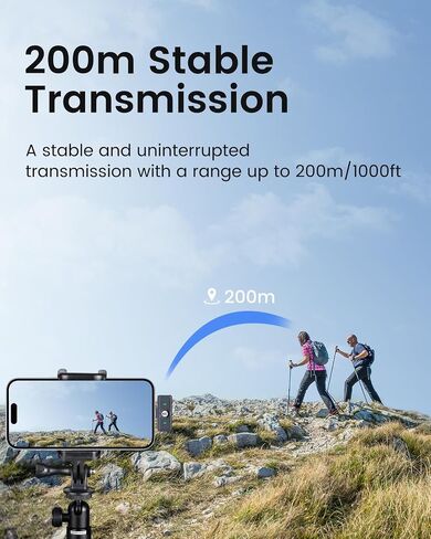 Wireless Lavalier Microphone M8-C(1to1), Noise Cancellation & Reverberation, Playback without Pull Out, Compact Mini Lapel Mics with Detachable Magnetic Clip for Android Phones/PC/USB-C Port in Saudi Arabia