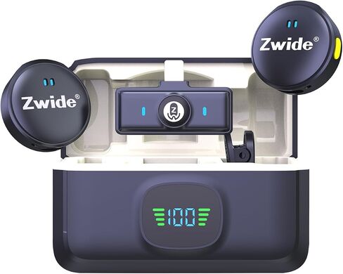 Wireless Lavalier Microphone M8-C(1to1), Noise Cancellation & Reverberation, Playback without Pull Out, Compact Mini Lapel Mics with Detachable Magnetic Clip for Android Phones/PC/USB-C Port in Saudi Arabia