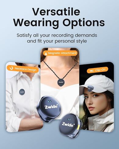 Wireless Lavalier Microphone M8-C(1to1), Noise Cancellation & Reverberation, Playback without Pull Out, Compact Mini Lapel Mics with Detachable Magnetic Clip for Android Phones/PC/USB-C Port in Saudi Arabia