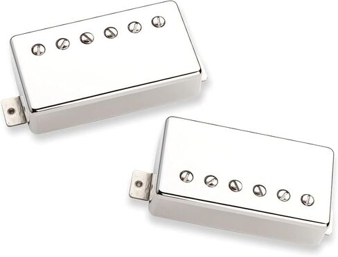 Briskdrop Seymour Duncan Seth Lover Humbucker Set, Nickel - Bundled with 4 MXR Patch Cables and Dunlop Polishing Kit in Saudi Arabia