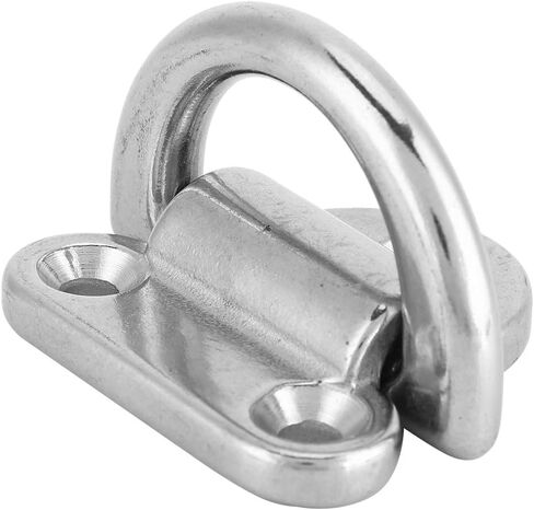 Alomejor D Ring Boat Folding Pad 316 Grade Stainless Steel Material Tie Down Cleat(4 Pcs 8mm) in Saudi Arabia