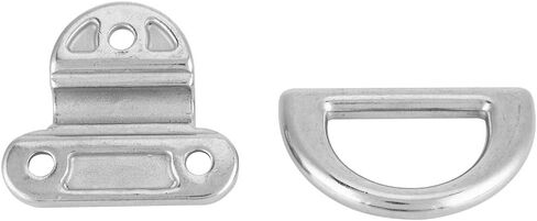 Alomejor D Ring Boat Folding Pad 316 Grade Stainless Steel Material Tie Down Cleat(4 Pcs 8mm) in Saudi Arabia