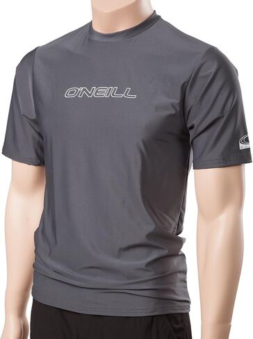 O'Neill Men's Basic Skins Slim Fit Rash Tee L Graphite (3402IS) in Saudi Arabia