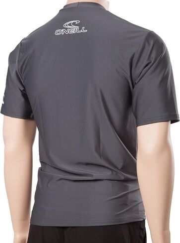 O'Neill Men's Basic Skins Slim Fit Rash Tee L Graphite (3402IS) in Saudi Arabia