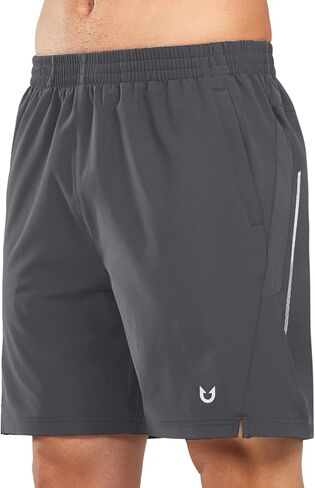 NORTHYARD Men's Athletic Running Shorts 7" Workout Gym Shorts Quick Dry Lightweight Active Basketball Training Sports Shorts in Kuwait