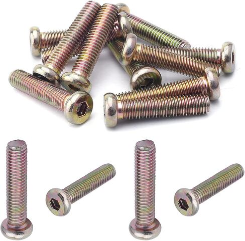 MroMax 5 قطع M8-1.25 × 150 مم مسمار سداسي برأس مسطح، براغي آلة سداسية داخلية طويلة جدًا، فولاذ كربوني، نصف ملولب، مسامير بديلة شديدة التحمل لأثاث السرير المزدوج رف التلفزيون للتعليق على الحائط in Saudi Arabia