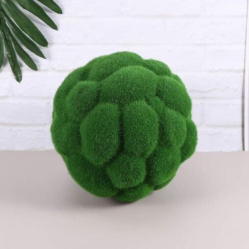 FOMIYES Artificial Moss Balls Fake Moss Rocks Decorative Green Moss Globes Sphere Balls Orb Sphere Vase Bowl Filler for Home Party Weddings Display Decor Props 15cm Greenery Balls in Saudi Arabia