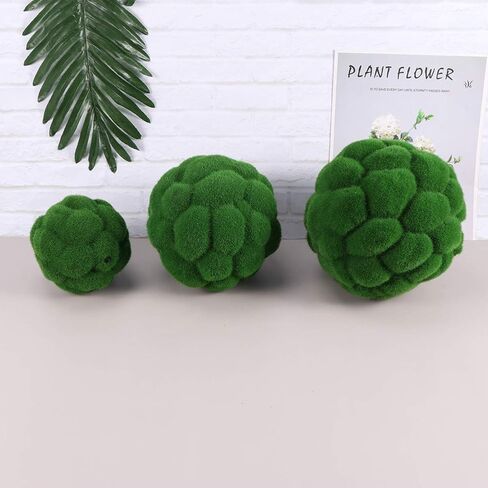 FOMIYES Artificial Moss Balls Fake Moss Rocks Decorative Green Moss Globes Sphere Balls Orb Sphere Vase Bowl Filler for Home Party Weddings Display Decor Props 15cm Greenery Balls in Saudi Arabia