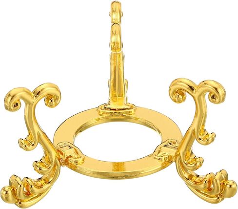 PATIKIL Crystal Ball Stand, 2 Pack Sphere Display Stand Photography Props for 80 to 100mm Crystal Balls Ornament Rack Holder Metal Base, Golden in Saudi Arabia