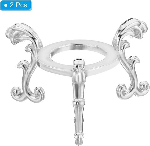 PATIKIL Crystal Ball Stand, 2 Pack Sphere Display Stand Photography Props for 80 to 100mm Crystal Balls Ornament Rack Holder Metal Base, Golden in Saudi Arabia