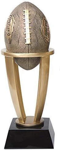 Decade Awards Fantasy Football League Gold Tower Trophy - Gridiron Award - Engraved Plate on Request in Saudi Arabia