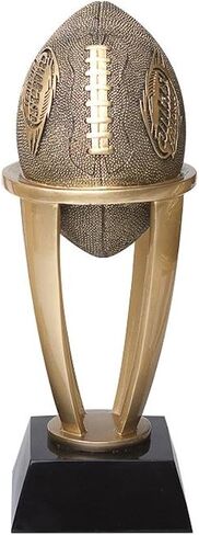 Decade Awards Fantasy Football League Gold Tower Trophy - Gridiron Award - Engraved Plate on Request in Saudi Arabia