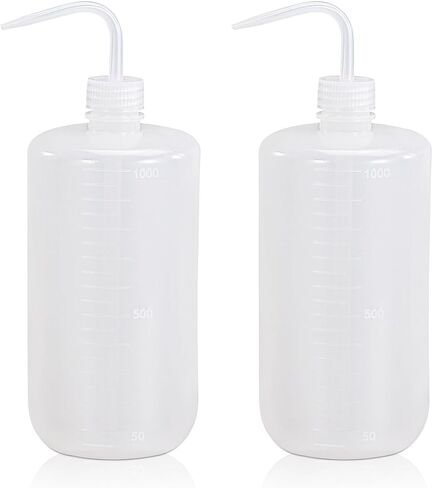 Lash Water Bottle Squeezer, Tattoo Wash Squeeze Bottle with Scale Labels, Plastic Rinse Bottle for Eyelash Extensions, Watering, Washing Laboratory Equipment (White+Purple+Pink+Green, 8.4oz/250ml) in Saudi Arabia