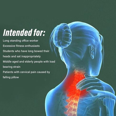مصحح وضعية دعم الرقبة - جهاز جر عنق الرحم 360 درجة لتخفيف الألم - دعامة فعالة للرقبة لتصحيح الوضعية وتخفيف الضغط - لون رمادي in Kuwait