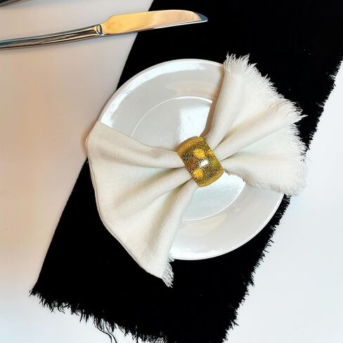 مجموعة حلقات مناديل معدنية مكونة من 12 قطعة، حلقات مناديل دائرية ذهبية بالإضافة إلى حلقات مناديل مستديرة فضية مجموعة مكونة من 6 قطع، مناسبة للصيف والغداء والنزهة والولائم وأعياد الميلاد والكريسماس وزينة طاولة عيد الشكر in Kuwait