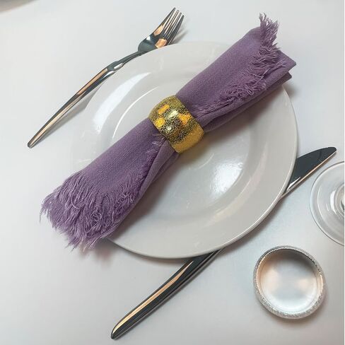 مجموعة حلقات مناديل معدنية مكونة من 12 قطعة، حلقات مناديل دائرية ذهبية بالإضافة إلى حلقات مناديل مستديرة فضية مجموعة مكونة من 6 قطع، مناسبة للصيف والغداء والنزهة والولائم وأعياد الميلاد والكريسماس وزينة طاولة عيد الشكر in Kuwait