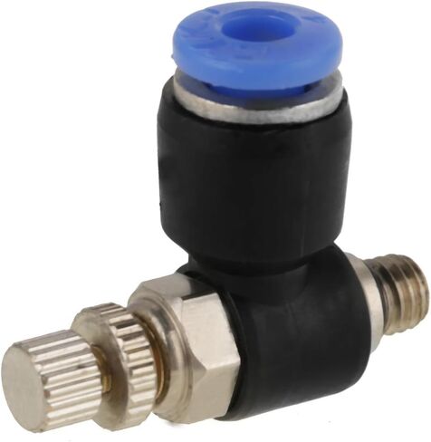 OD 4mm Tube SL4-M5 Pneumatic, 4Mm Push To Connect M5 Sc3U-M5-4 Air Fitting Air flow Regulator Throttle Valve Speed Control Valve Tube Water Hose Fittings Quick Connector(20Pcs) in Saudi Arabia