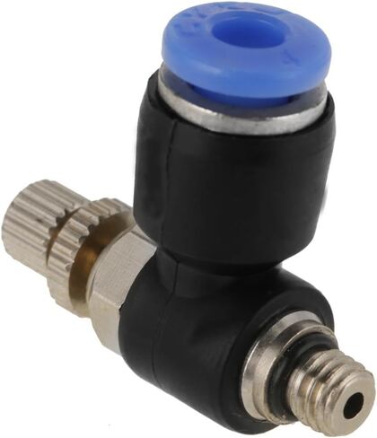 OD 4mm Tube SL4-M5 Pneumatic, 4Mm Push To Connect M5 Sc3U-M5-4 Air Fitting Air flow Regulator Throttle Valve Speed Control Valve Tube Water Hose Fittings Quick Connector(20Pcs) in Saudi Arabia