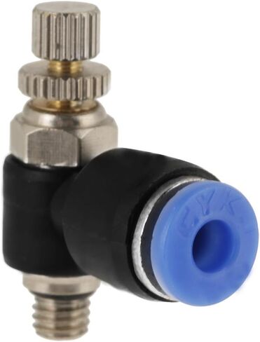 OD 4mm Tube SL4-M5 Pneumatic, 4Mm Push To Connect M5 Sc3U-M5-4 Air Fitting Air flow Regulator Throttle Valve Speed Control Valve Tube Water Hose Fittings Quick Connector(20Pcs) in Saudi Arabia