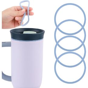 4pcs Gasket Replacement for Owala 40oz Tumbler, O Shaped Rubber Lid Seal Ring Water Bottle Accessories Replacement Part Compatible with Owala 40oz Stainless Steel Cup