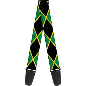 Buckle-Down Guitar Strap Jamaica Flags 2 Inches Wide (GS-W31002)