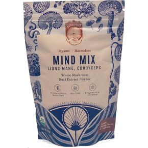 Hamilton’s Mind Mix | Lion’s Mane + Cordyceps | Organic Mushroom Extract Powder for Synaptic Growth & Repair, Endurance, and Vitality | High Potency | 30% Beta Glucans | GF, Non-GMO, Vegan (200g)