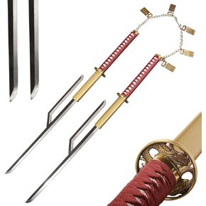 37.4" Anime Jushiro Ukitake's Samurai Sword Sogyo no Kotowari Katana 2 Piece Set for Cosplay, Collection