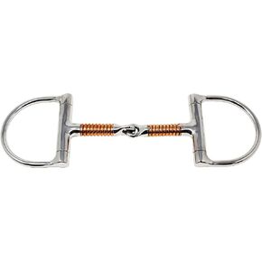 ProRider Horse 5-1/2" Stainless Steel D-Ring Copper Wire Snaffle Mouth Horse Bit 35513C