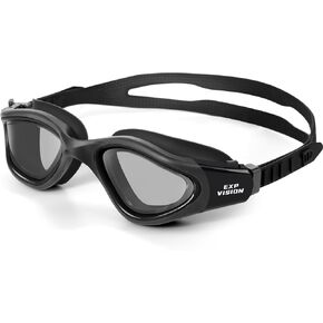 EXP VISION Adult Swim Goggles, Anti Fog Swimming Goggles Women Men No Leaking Triathlon Water Goggles