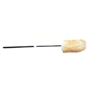Surell Duster - Lambswool Feather Duster with Extendable 30" Handle - Anti Static Shearling Duster Head for Cleaning Cars, Ceiling Fans, Furniture, Blinds - Perfect Housewarming Gift