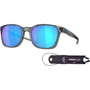 Oakley Ojector OO9018 Rectangle Sunglasses for Men + BUNDLE Accessory Leash + Designer iWear Kit